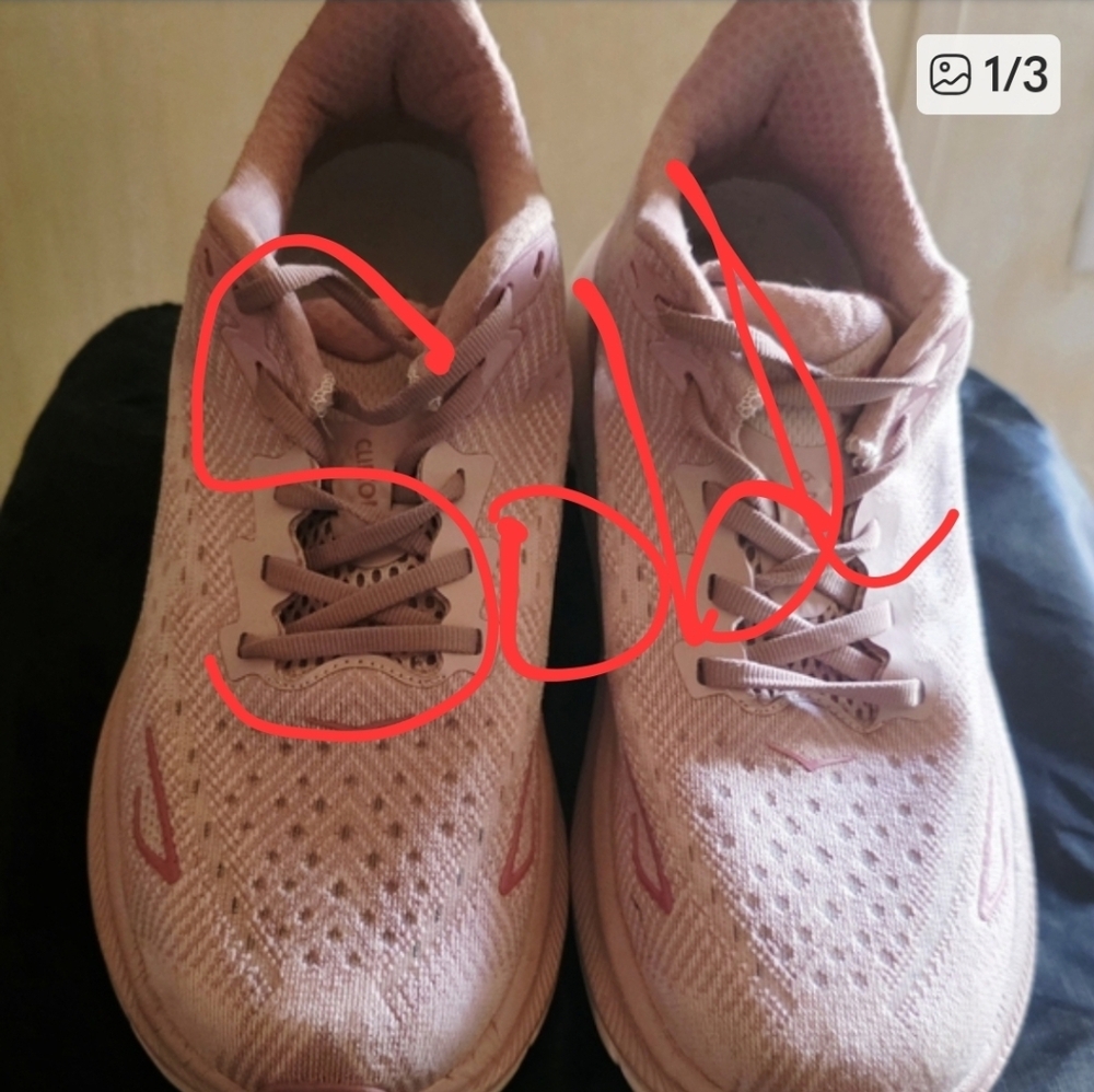 Hoka One CLIFTON  Women's Blush Athletic Shoes